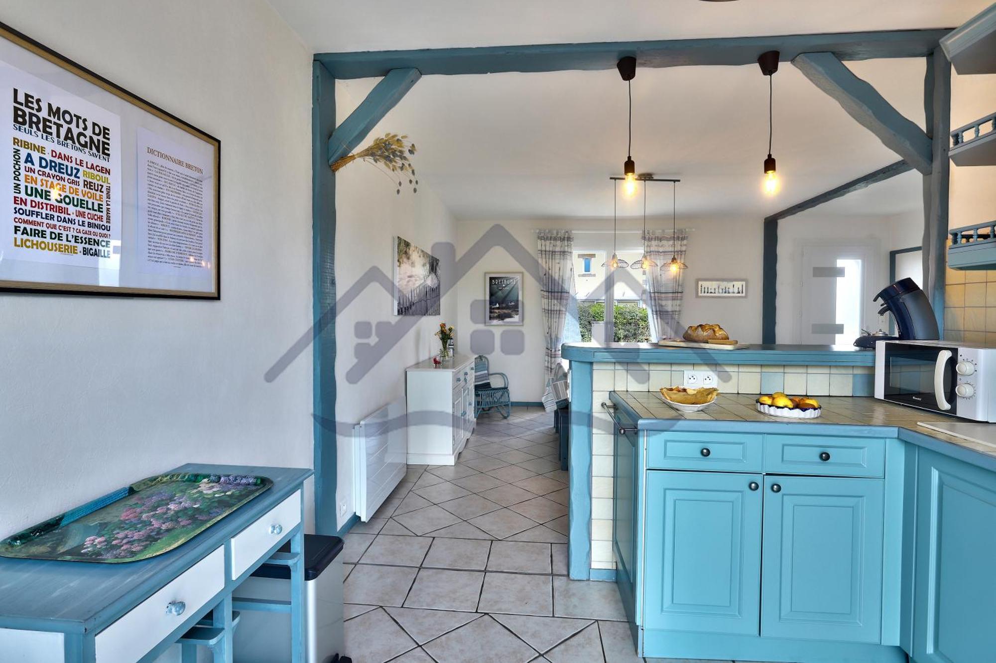 Localise - M3B - Souvenir Du Guil - Maison De Plain-Pied Avec Jardin Clos Au Guilvinec - Tout A Pied, Plages, Port, Centre, Commerces, Marche - Wif Inclus - Linge De Lit Inclus - Animaux Bienvenus エクステリア 写真