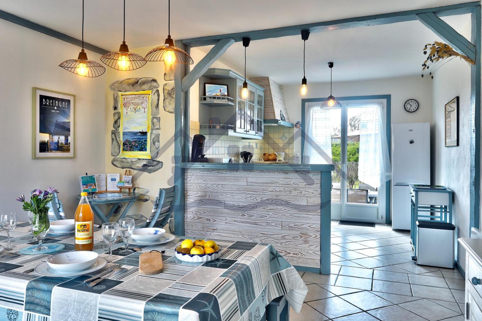 Localise - M3B - Souvenir Du Guil - Maison De Plain-Pied Avec Jardin Clos Au Guilvinec - Tout A Pied, Plages, Port, Centre, Commerces, Marche - Wif Inclus - Linge De Lit Inclus - Animaux Bienvenus エクステリア 写真